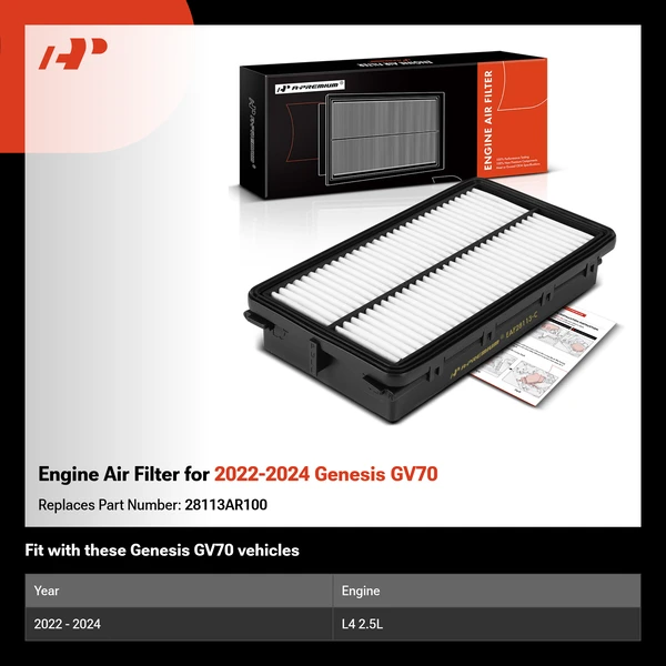 Engine Air Filter for 2022-2024 Genesis GV70