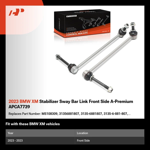 2023 BMW XM Stabilizer Sway Bar Link Front Side A-Premium APCA7739