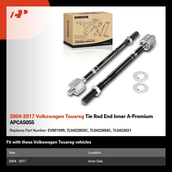 2004-2017 Volkswagen Touareg Tie Rod End Inner A-Premium APCA5055