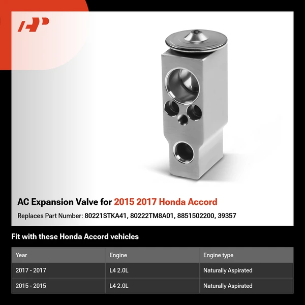 AC Expansion Valve for 2015 2017 Honda Accord