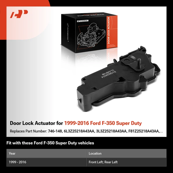Door Lock Actuator for 1999-2016 Ford F-350 Super Duty