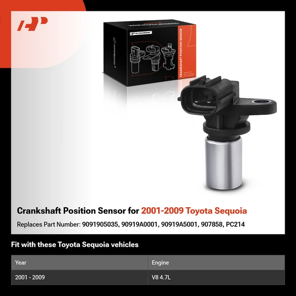 Crankshaft Position Sensor for 2001-2009 Toyota Sequoia