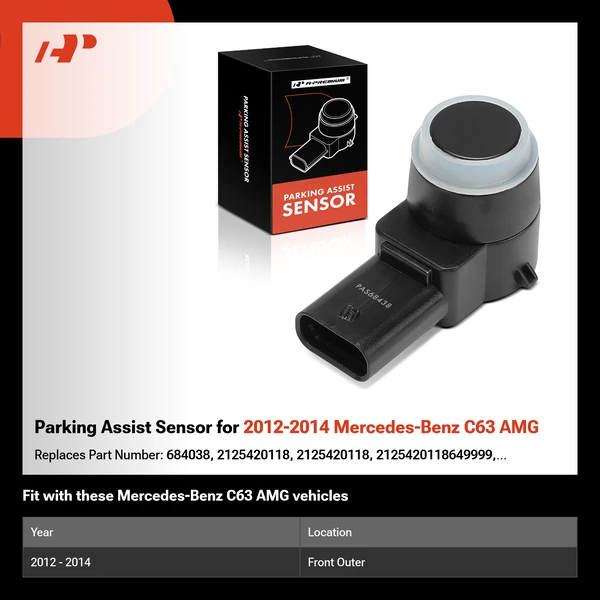 Parking Assist Sensor for 2012-2014 Mercedes-Benz C63 AMG