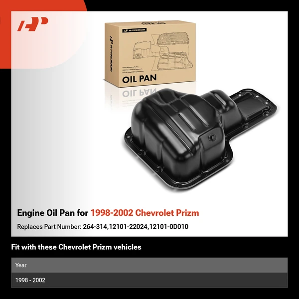 Engine Oil Pan for 1998-2002 Chevrolet Prizm