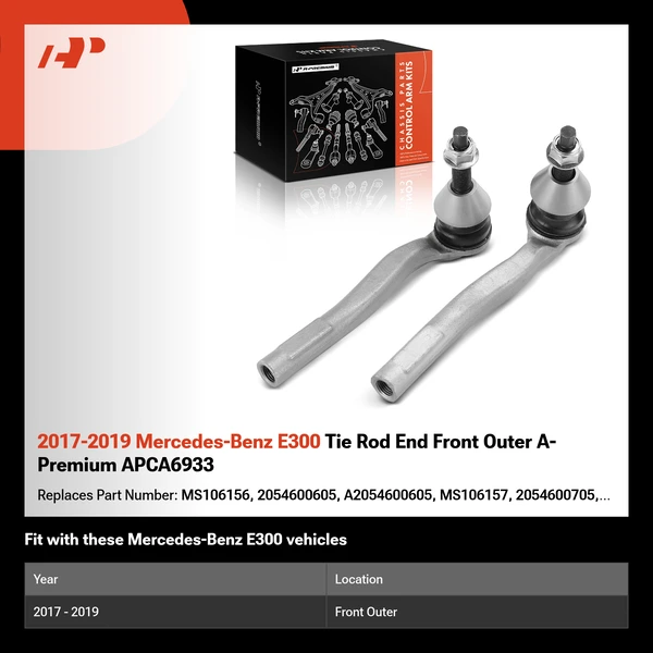 2017-2019 Mercedes-Benz E300 Tie Rod End Front Outer A-Premium APCA6933