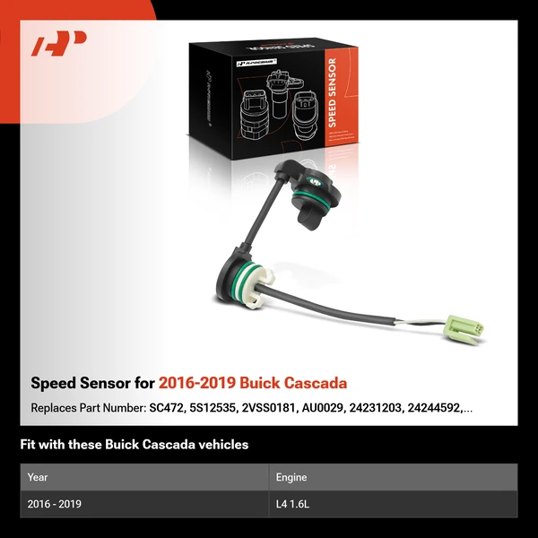Speed Sensor for 2016-2019 Buick Cascada