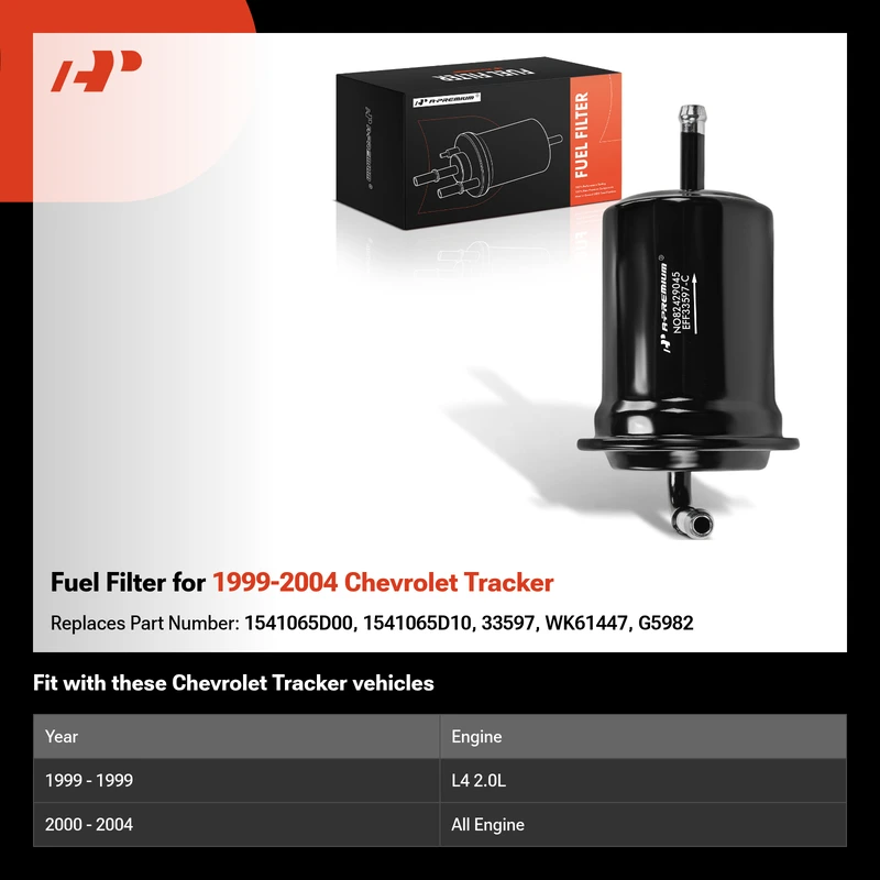 Fuel Filter for 1999-2004 Chevrolet Tracker