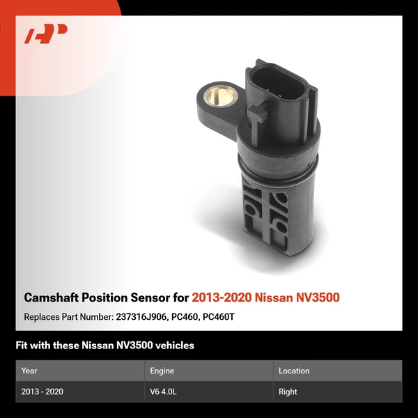 Camshaft Position Sensor for 2013-2020 Nissan NV3500
