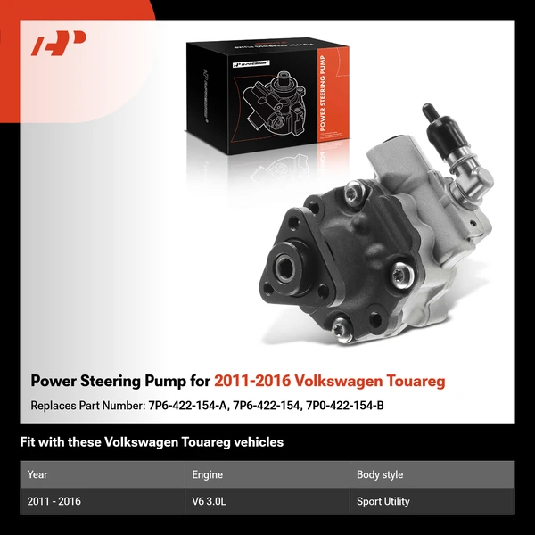 Power Steering Pump for 2011-2016 Volkswagen Touareg
