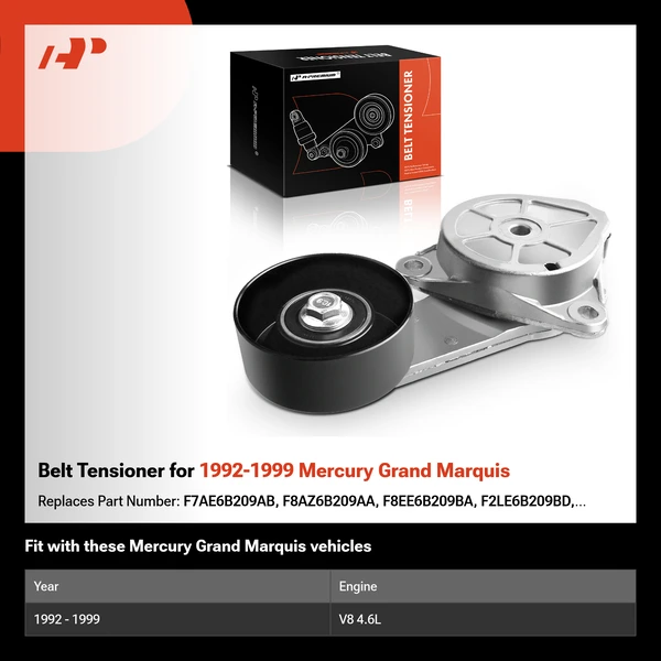 Belt Tensioner for 1992-1999 Mercury Grand Marquis