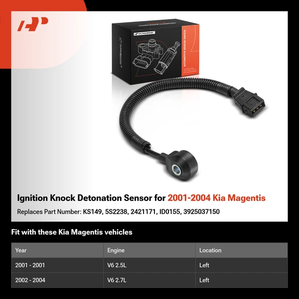Ignition Knock Detonation Sensor for 2001-2004 Kia Magentis