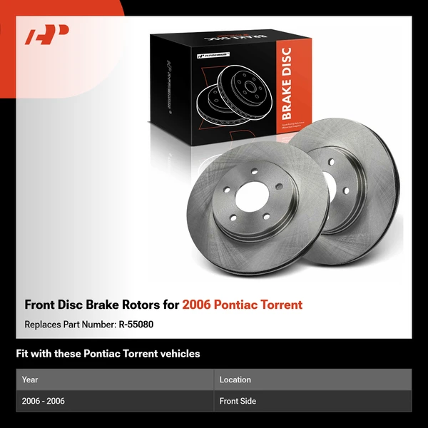 Front Disc Brake Rotors for 2006 Pontiac Torrent
