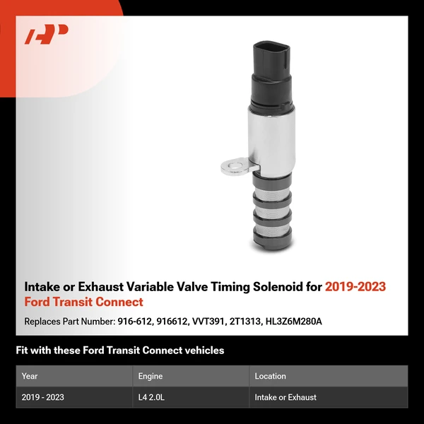 Intake or Exhaust Variable Valve Timing Solenoid for 2019-2023 Ford Transit Connect