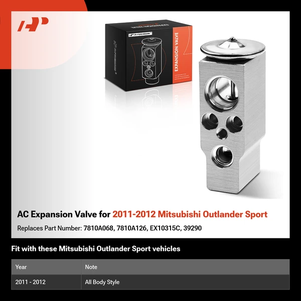 AC Expansion Valve for 2011-2012 Mitsubishi Outlander Sport