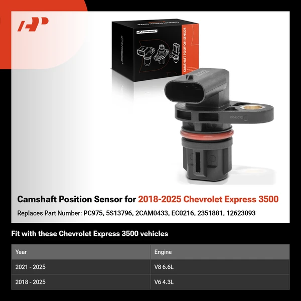 Camshaft Position Sensor for 2018-2025 Chevrolet Express 3500