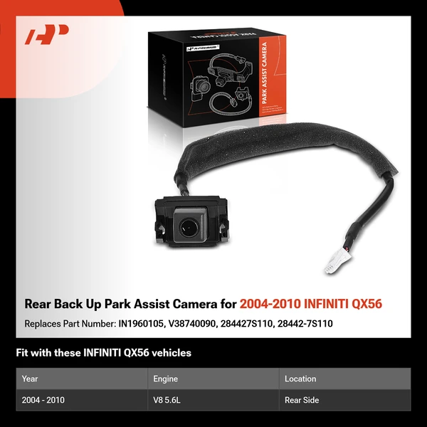 Rear Back Up Park Assist Camera for 2004-2010 INFINITI QX56