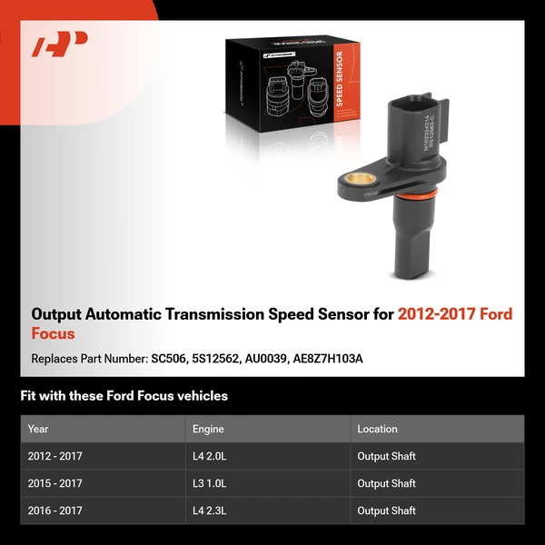 Output Automatic Transmission Speed Sensor for 2012-2017 Ford Focus