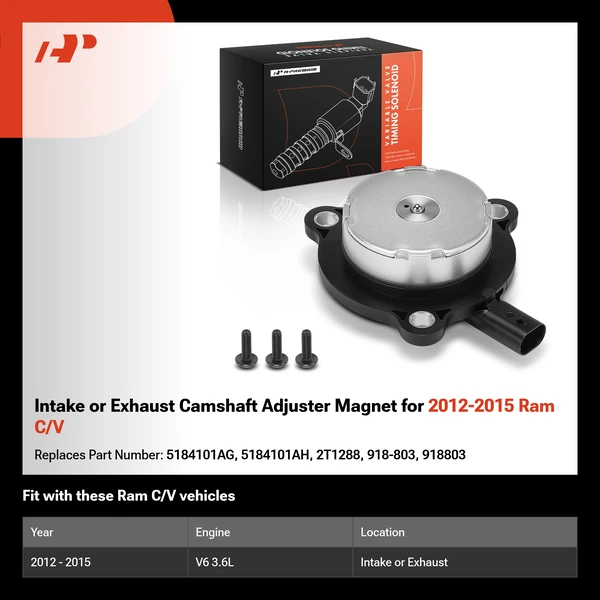 Intake or Exhaust Camshaft Adjuster Magnet for 2012-2015 Ram C/V
