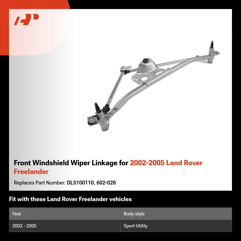 Front Windshield Wiper Linkage for 2002-2005 Land Rover Freelander