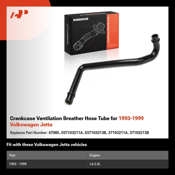 Crankcase Ventilation Breather Hose Tube for 1993-1999 Volkswagen Jetta