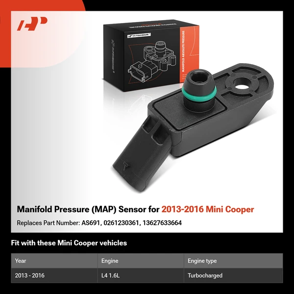 Manifold Pressure (MAP) Sensor for 2013-2016 Mini Cooper