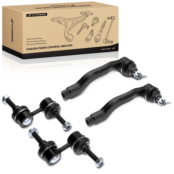 A Set of 4 Control Arm and Sway Bar Link Kit Front Side A-Premium APCA3596