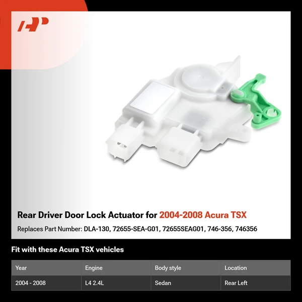 Rear Driver Door Lock Actuator for 2004-2008 Acura TSX