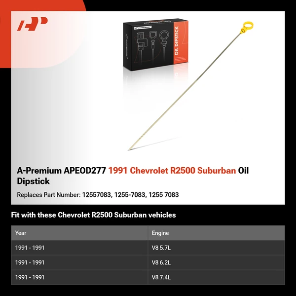 A-Premium APEOD277 1991 Chevrolet R2500 Suburban Oil Dipstick