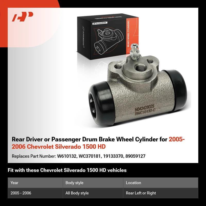 Rear Driver or Passenger Drum Brake Wheel Cylinder for 2005-2006 Chevrolet Silverado 1500 HD