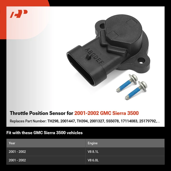 Throttle Position Sensor for 2001-2002 GMC Sierra 3500