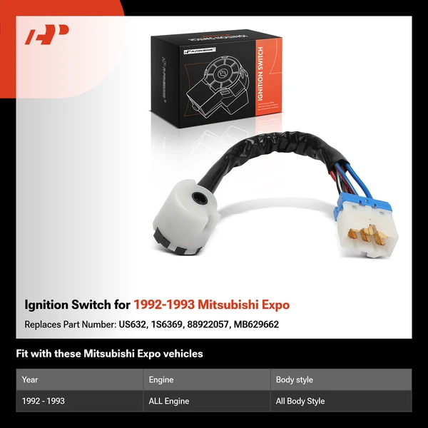 Ignition Switch for 1992-1993 Mitsubishi Expo