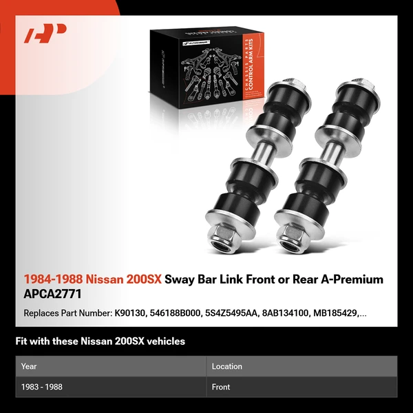 1984-1988 Nissan 200SX Sway Bar Link Front or Rear A-Premium APCA2771