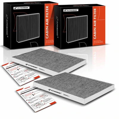 2 Pcs Activated Carbon Cabin Air Filter