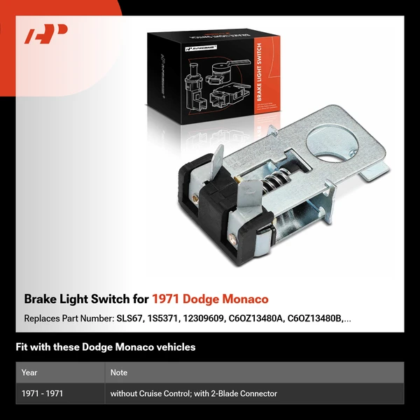 Brake Light Switch for 1971 Dodge Monaco