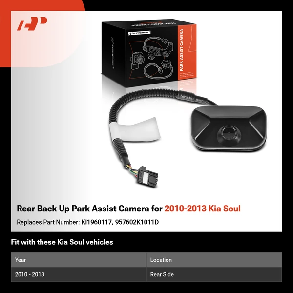 Rear Back Up Park Assist Camera for 2010-2013 Kia Soul