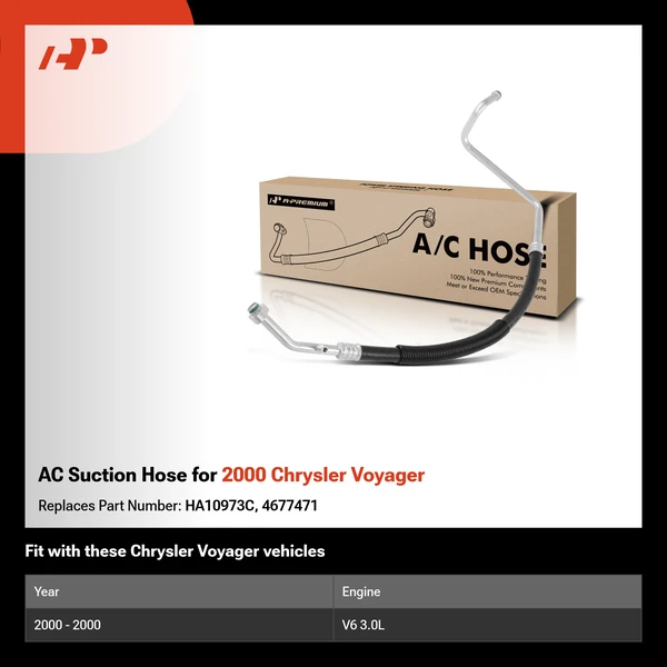 AC Suction Hose for 2000 Chrysler Voyager