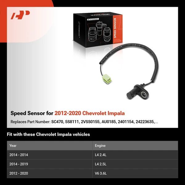 Speed Sensor for 2012-2020 Chevrolet Impala