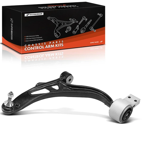 1-Pc Control Arm and Ball Joint Kit, Front Driver Lower with Ball Joint A-Premium APCA4677
