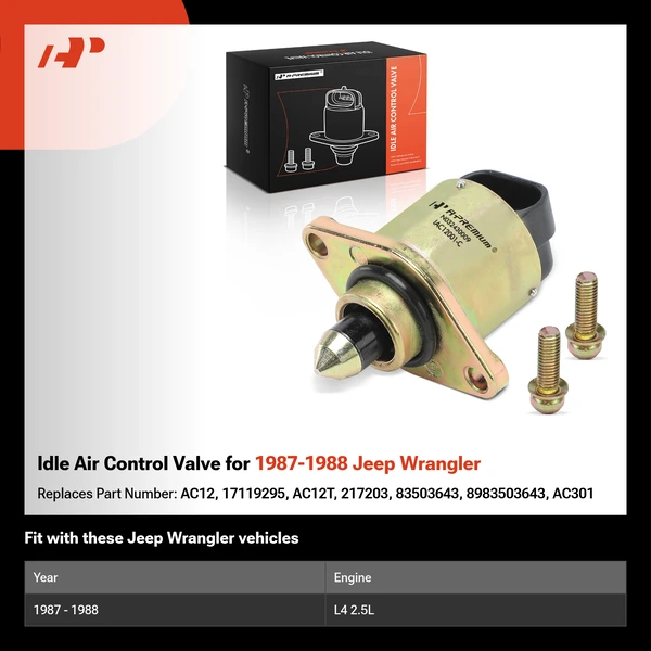 Idle Air Control Valve for 1987-1988 Jeep Wrangler