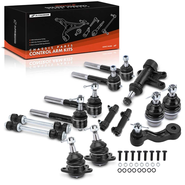 A Set of 14 Ball Joint and Sway Bar Link Full Kit Front Side A-Premium APCA1201