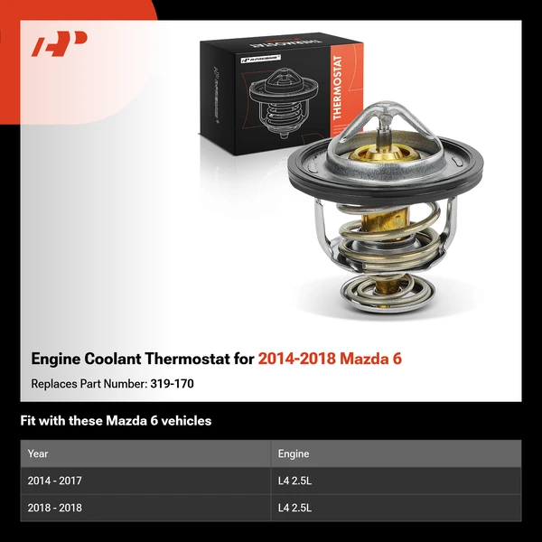 Engine Coolant Thermostat for 2014-2018 Mazda 6