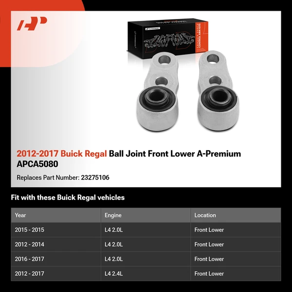 2012-2017 Buick Regal Ball Joint Front Lower A-Premium APCA5080