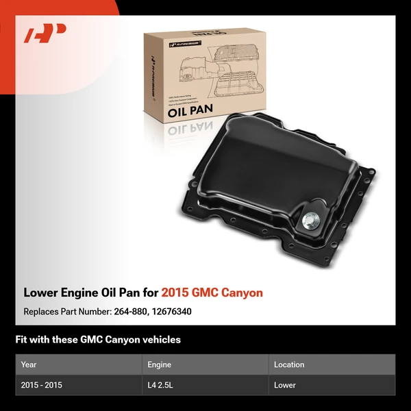 Lower Engine Oil Pan for 2015 GMC Canyon