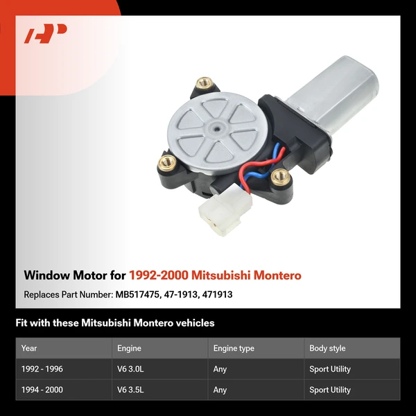 Window Motor for 1992-2000 Mitsubishi Montero