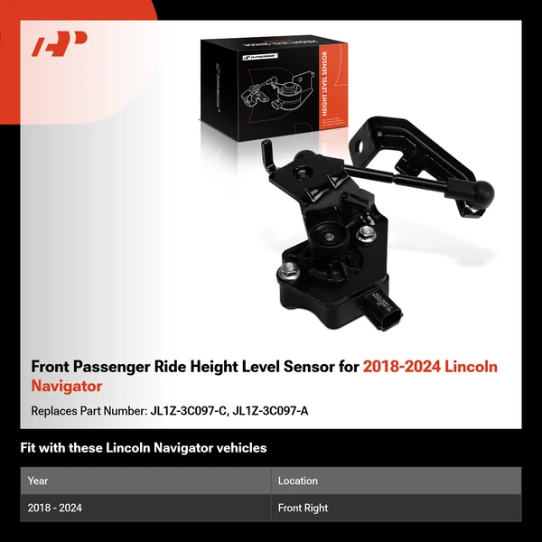 Front Passenger Ride Height Level Sensor for 2018-2024 Lincoln Navigator