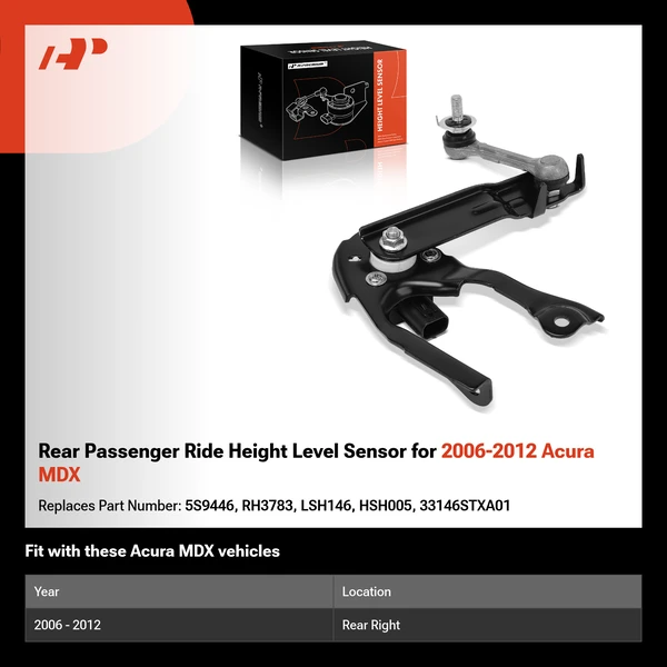 Rear Passenger Ride Height Level Sensor for 2006-2012 Acura MDX