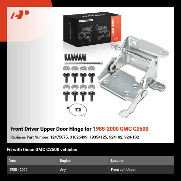 Front Driver Upper Door Hinge for 1988-2000 GMC C2500