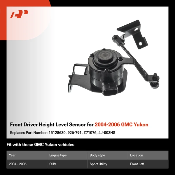 Front Driver Height Level Sensor for 2004-2006 GMC Yukon