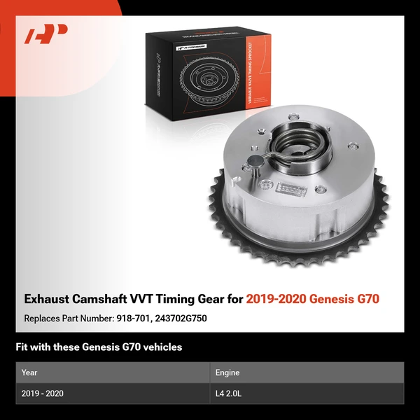 Exhaust Camshaft VVT Timing Gear for 2019-2020 Genesis G70