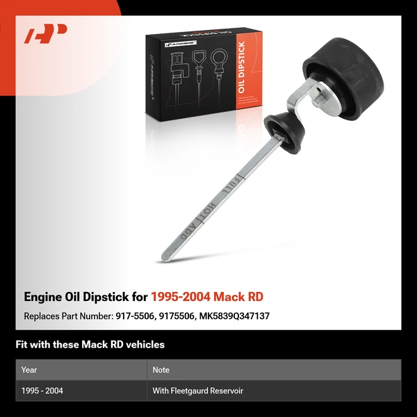 Engine Oil Dipstick for 1995-2004 Mack RD